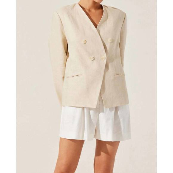 NEW ASTR dannika blazer in natural - Picture 3 of 3